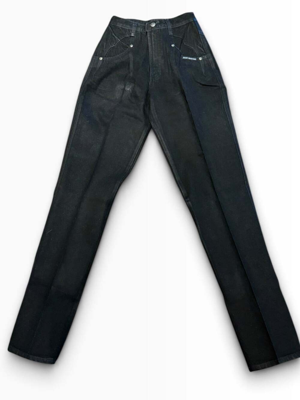 Vintage Rocky Mountain Jeans Womens 7/28 x 36 in Black